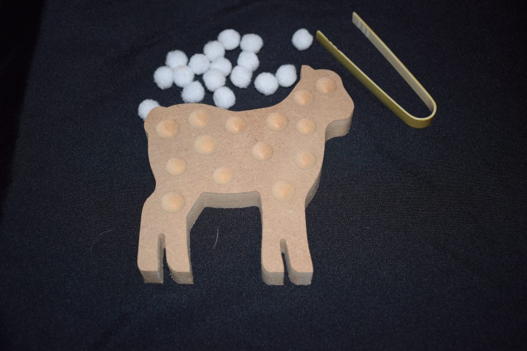 Fine Motor Skill Lamb -  Great Activity To Get Those Fingers Working. Ideal For Easter Or Spring Projects