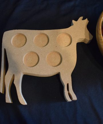 Cow Pouch Lid  – Great For Farm, Nature Or Animal Fine Motor Skills Activities - Image 1