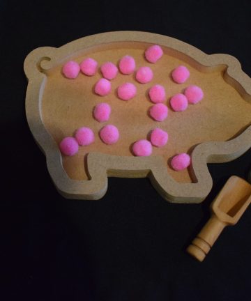 Pig Tray - Ideal For Animal, Nature Or Farm Themed Loose Parts Play Filled With Sand Or Rice - Image 2
