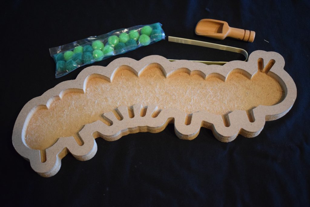 Caterpillar Tray - Great For Insect Or Nature Loose Parts Play Filled With Either Rice Or Coloured Sand