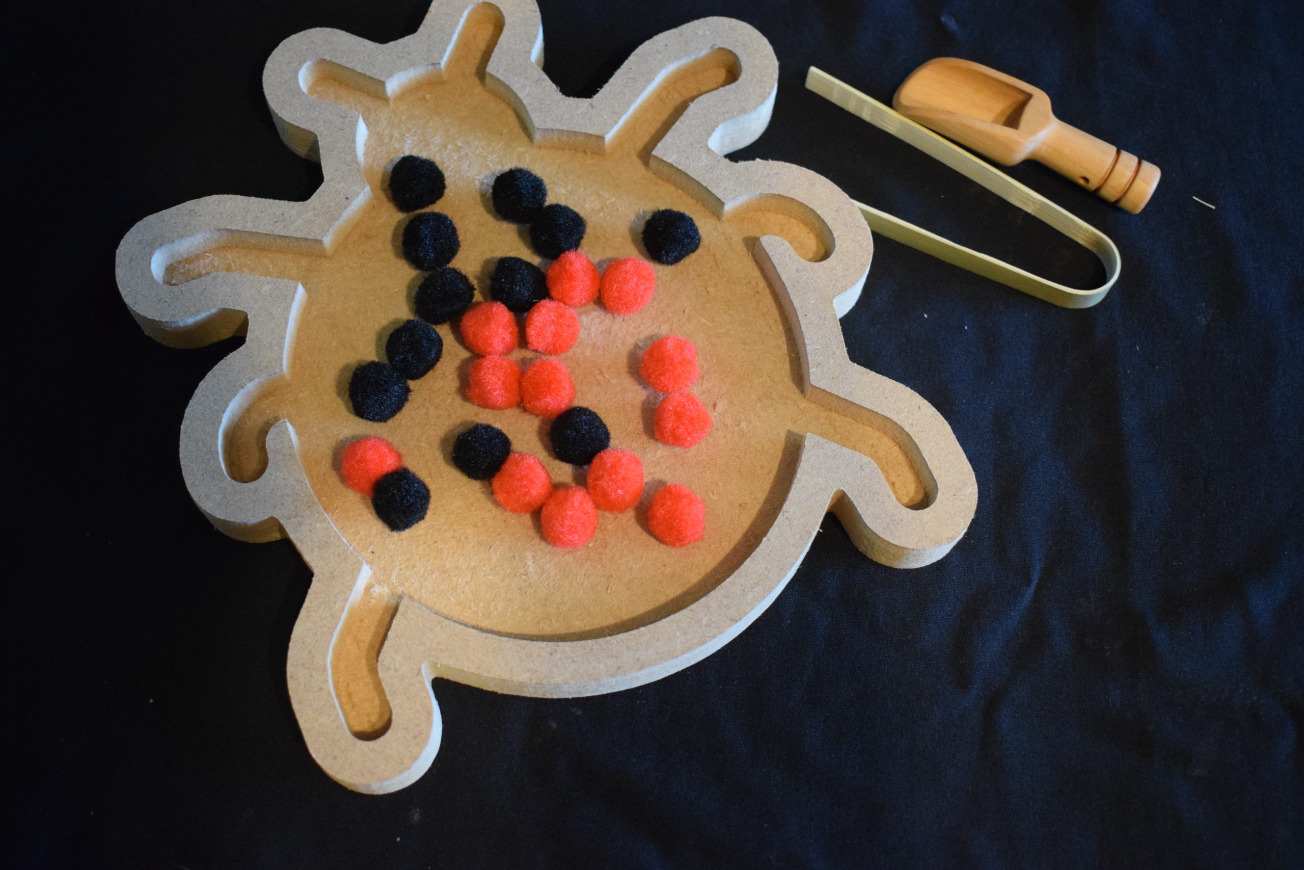 Ladybird Tray - Great For Insect Or Nature Loose Parts Play Filled With Either Rice Or Coloured Sand - Image 2