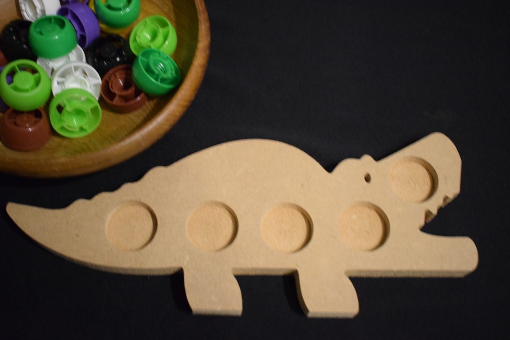 Crocodile/Alligator Pouch Lid – Great For Zoo, Nature Or Animal Fine Motor Skills Activities