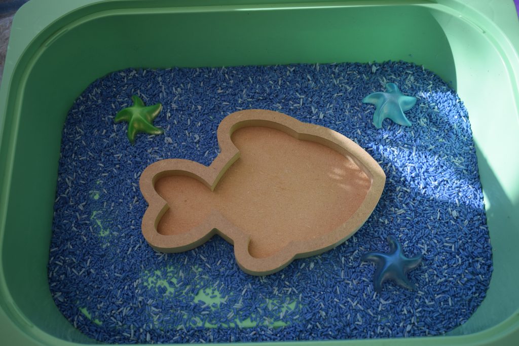 Fish Tray - Great For Sea Side Or Summer Loose Parts Play Filled With Either Rice Or Coloured Sand