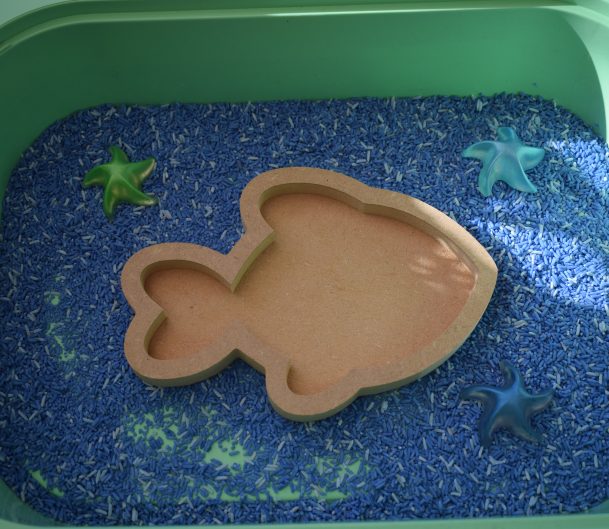 Fish Tray - Great For Sea Side Or Summer Loose Parts Play Filled With Either Rice Or Coloured Sand