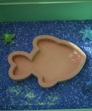 Fish Tray - Great For Sea Side Or Summer Loose Parts Play Filled With Either Rice Or Coloured Sand - Image 1