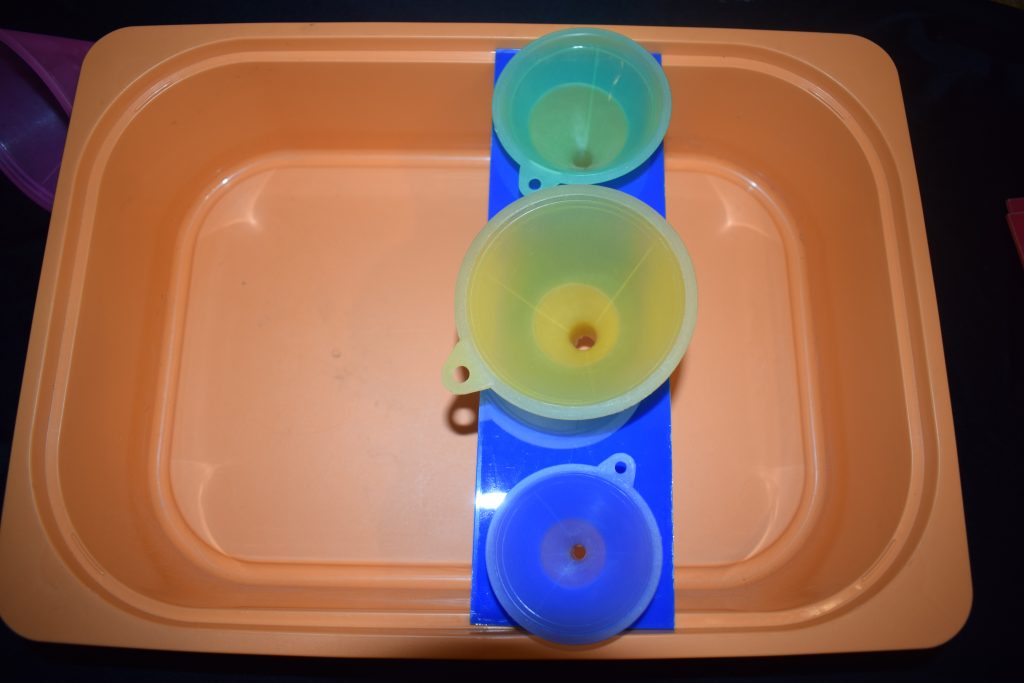 Ikea Flisat large Funnel Lid - Great For Outdoor Water Play Using A Large Ikea Flisat Lid And A Selection Of Funnels, Or Use Indoor With Rice Or Sand