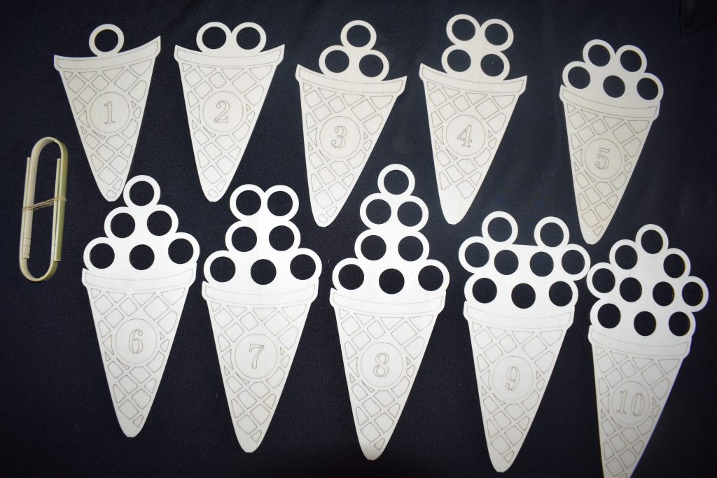 Ice Cream Cone Counters - Ideal For Numeracy, Maths , Summer Or Seaside Projects