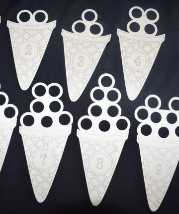 Ice Cream Cone Counters - Ideal For Numeracy, Maths , Summer Or Seaside Projects - Image 1