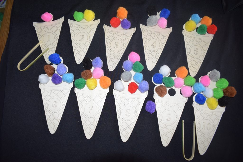 Ice Cream Cone Counters - Ideal For Numeracy, Maths , Summer Or Seaside Projects