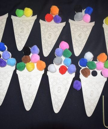 Ice Cream Cone Counters - Ideal For Numeracy, Maths , Summer Or Seaside Projects - Image 2