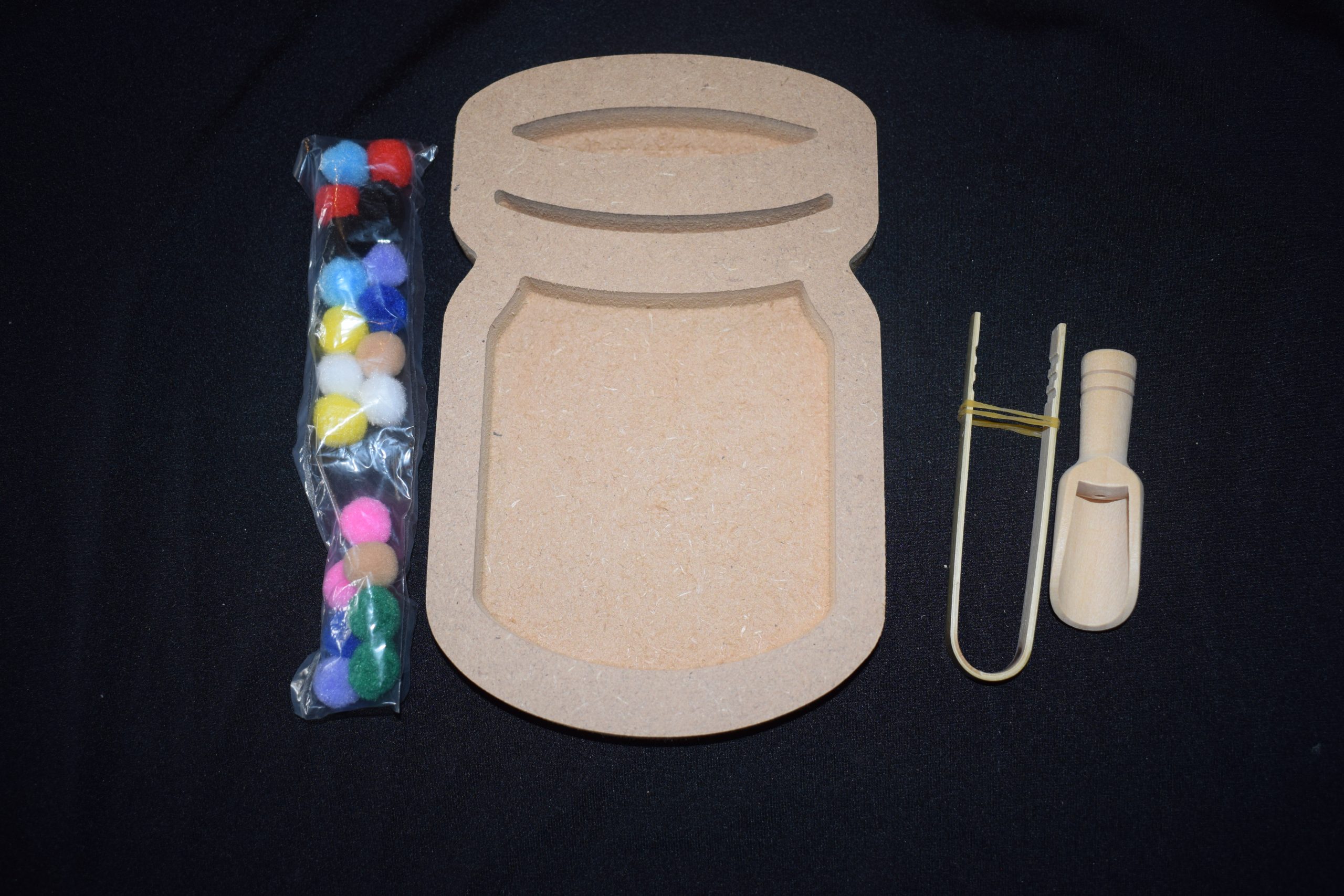 Jar Tray – Great For  Loose Parts Play Filled With Either Rice Or Coloured Sand - Image 2
