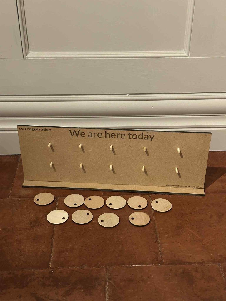 Self Registration Board - Great for name recognition for school, preschool Or Childminders