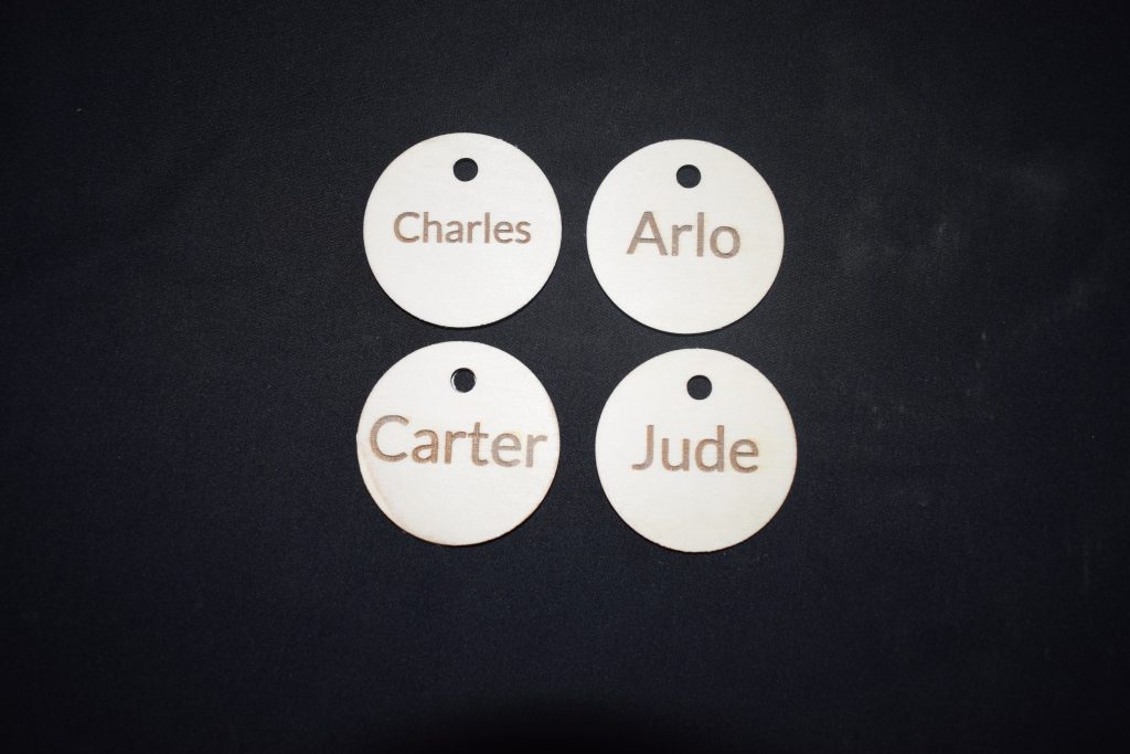 Personalised Name Disc For Our  Self Registration Board