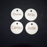 Personalised Name Disc For Our  Self Registration Board