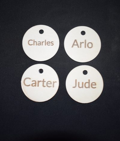 Personalised Name Disc For Our  Self Registration Board
