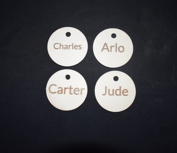 Personalised Name Disc For Our  Self Registration Board