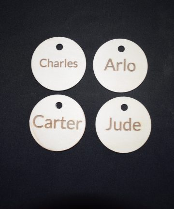 Personalised Name Disc For Our  Self Registration Board
