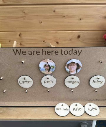 Self Registration Board - Great for name recognition for school, preschool  Or Childminders - Image 3