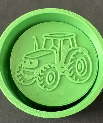 Tractor Stamper & Roller Set – Great for Coloured Play Dough or Damp sand, Also Ideal For Farming, Nature Or Harvest Projects - Image 2