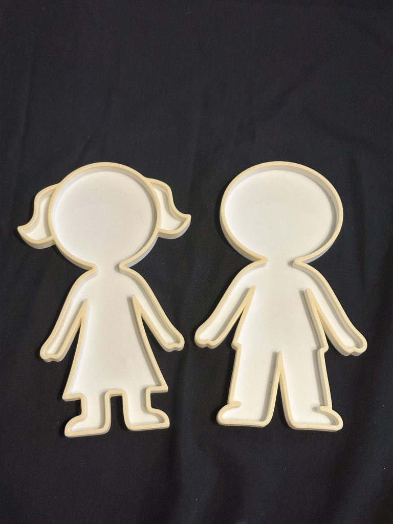 3D Printed Boy & Girl Sensory Trays – Ideal For Sensory Play Filled With Rice Or Sand