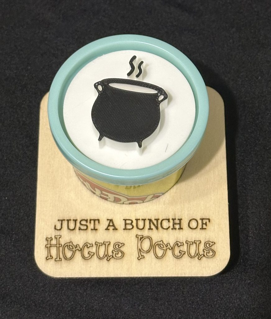 3oz Play Doh Pot With Stamper & Motto - Great As Halloween Gifts, Give Aways Or For Party Bags