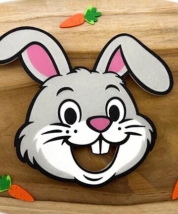 3D Printed Rabbit Feeding Face - Great woodland activity - Image 1