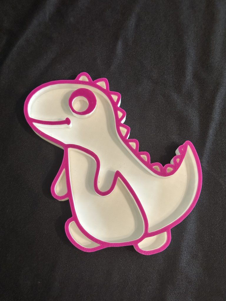 3D Printed T-Rex Dinosaur Tray - Ideal For Sensory Play Filled With Rice Or Sand