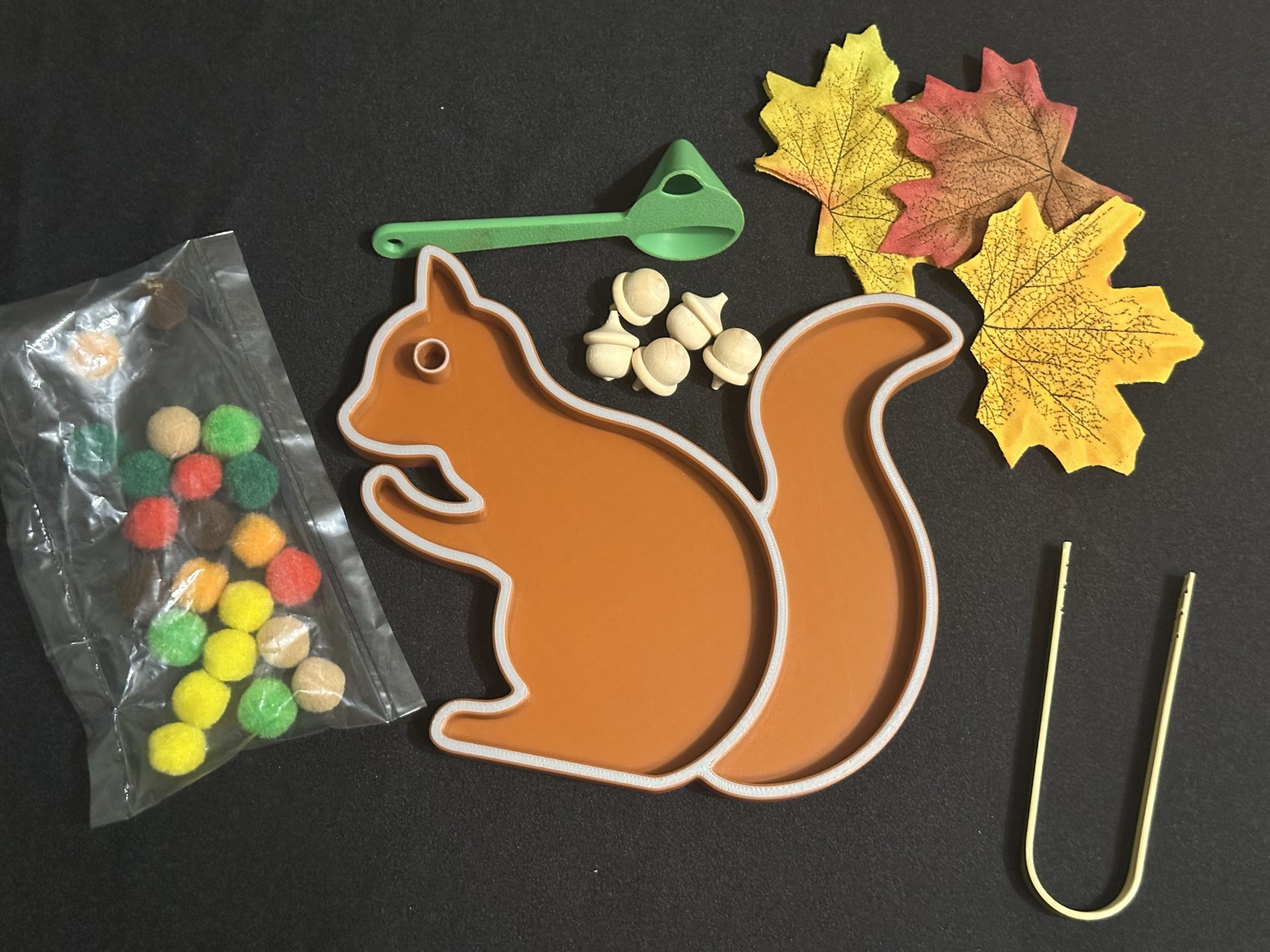 3D Printed Squirrel Tray - Ideal For Sensory Play Filled With Rice Or Sand Of For Nature Or Woodland Animal Projects & Play - Image 3