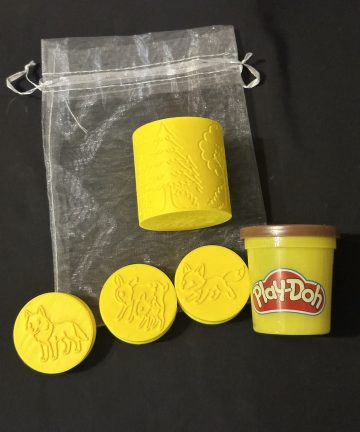 Woodland Animal Stamper & Roller Set Including Play Doh – Great for Coloured Play Dough or Damp sand, Also Ideal For Nature & Woodland Projects - Image 1