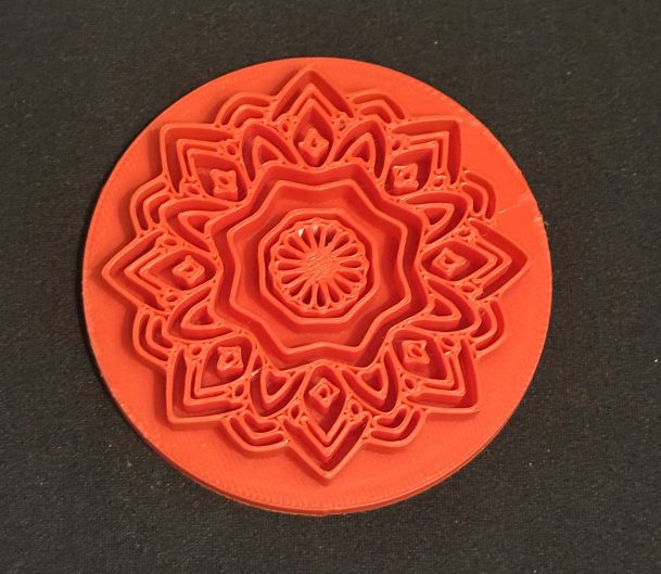 3D Printed Diwali Stamp – Ideal For Play Dough, Clay Or Sand Play, Also Great For Diwali Or Religious Projects