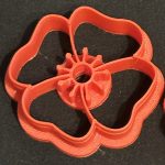 3D Printed Poppy Cookie Cutter – Ideal For Play Dough, Clay Or Sand Play