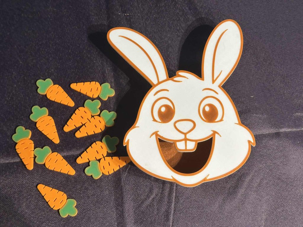 Rabbit Feeding Face - Great For Easter Or Woodland Animal Projects and To Help Little Hands With Coordination