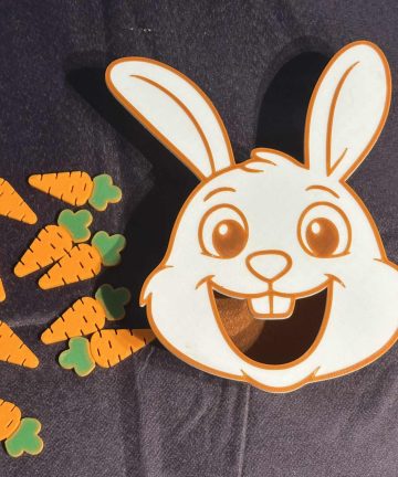Rabbit Feeding Face - Great For Easter Or Woodland Animal Projects and To Help Little Hands With Coordination - Image 5
