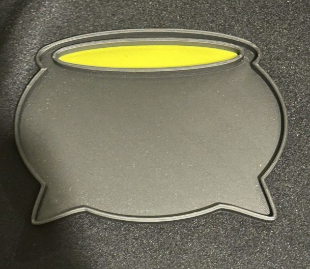 3D Printed Couldron Tray- Ideal For Sensory Play Filled With Rice Or Sand Or For Halloween Projects