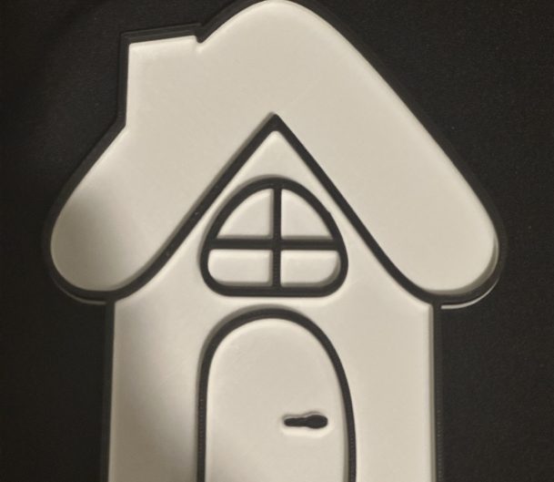 3D Printed House Tray- Ideal For Sensory Play Filled With Rice Or Sand