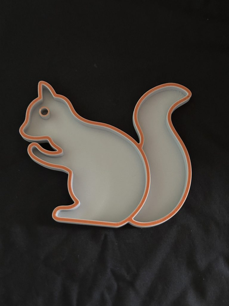 3D Printed Squirrel Tray - Ideal For Sensory Play Filled With Rice Or Sand Of For Nature Or Woodland Animal Projects & Play