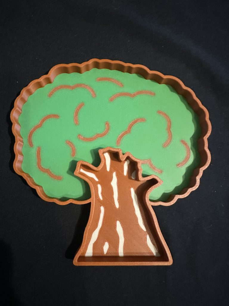 3D Printed Tree Tray- Ideal For Sensory Play Filled With Rice Or Sand Or For Woodland Animal, Nature Or Seasons Projects