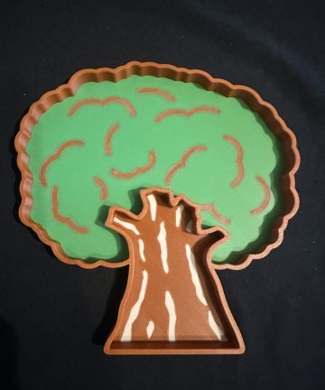3D Printed Tree Tray- Ideal For Sensory Play Filled With Rice Or Sand Or For Woodland Animal, Nature Or Seasons Projects - Image 2