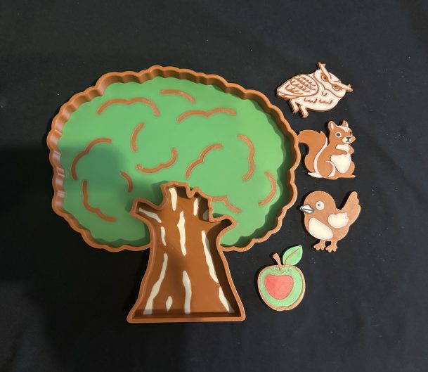 3D Printed Tree Tray- Ideal For Sensory Play Filled With Rice Or Sand Or For Woodland Animal, Nature Or Seasons Projects