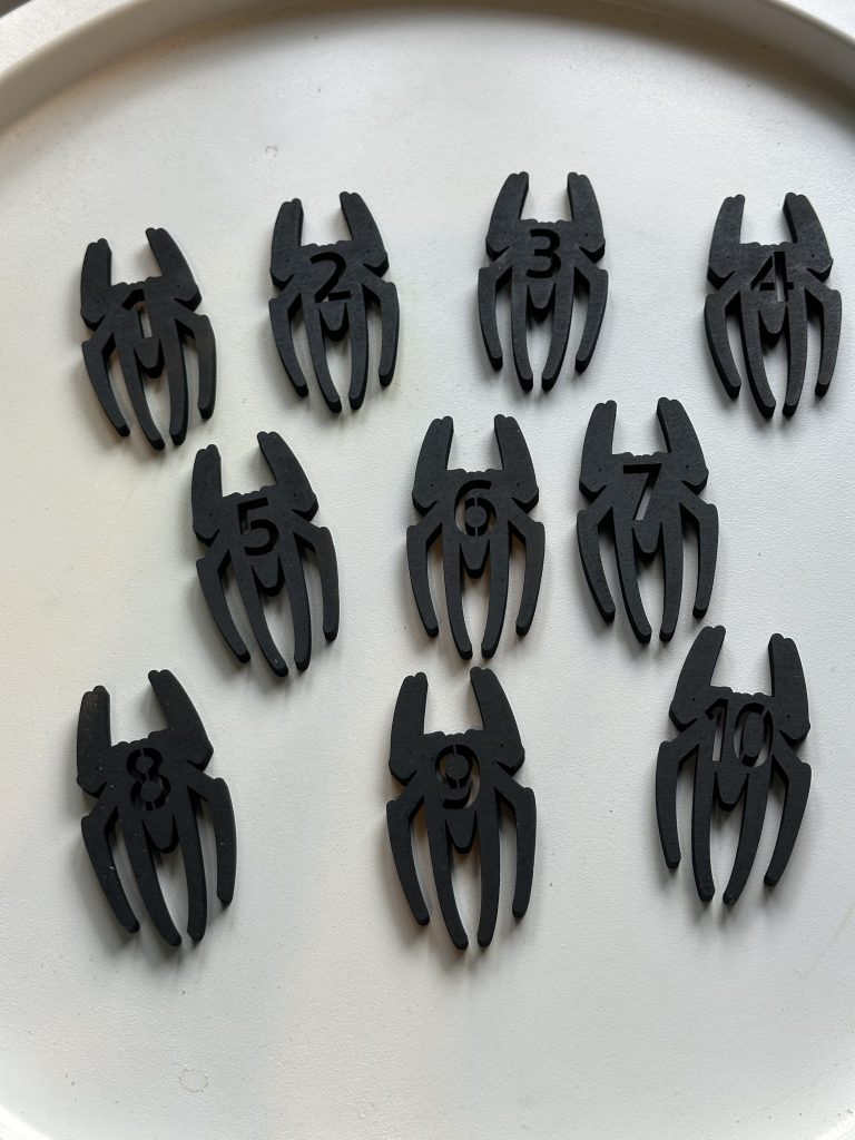 Spider Numbers - An Ideal Numeracy Aid Especially  When Used With Insect Or Halloween Play