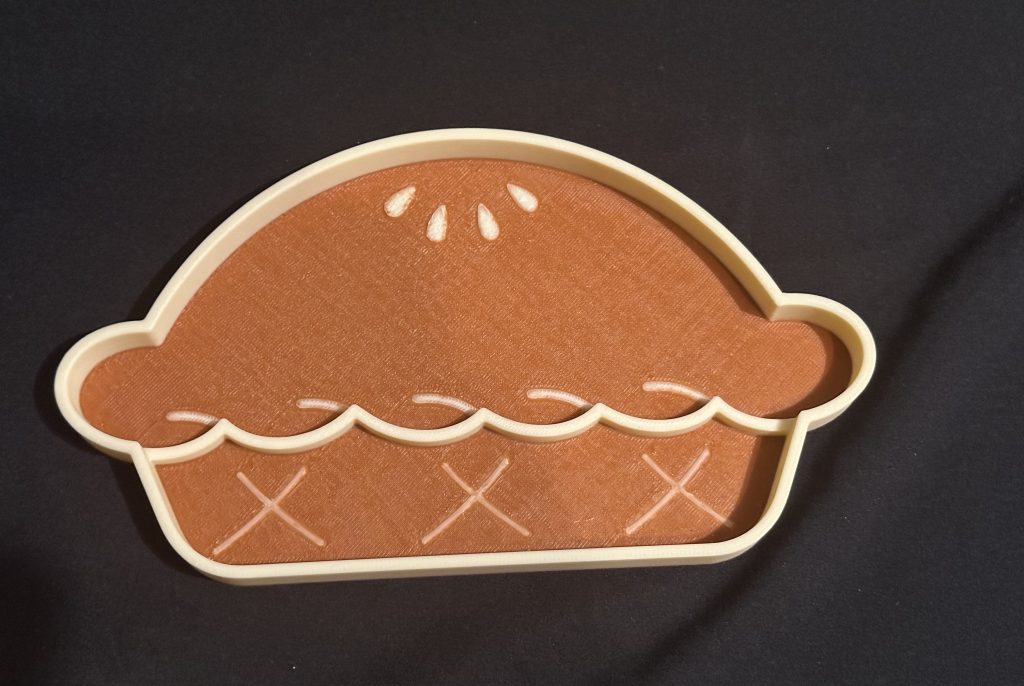 3D Printed Pie Tray- Ideal For Sensory Play Filled With Rice, Sand Or Miniature Fruit Or Food Projects