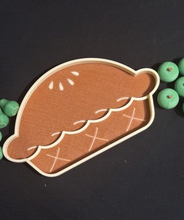 3D Printed Pie Tray- Ideal For Sensory Play Filled With Rice, Sand Or Miniature Fruit Or Food Projects - Image 1