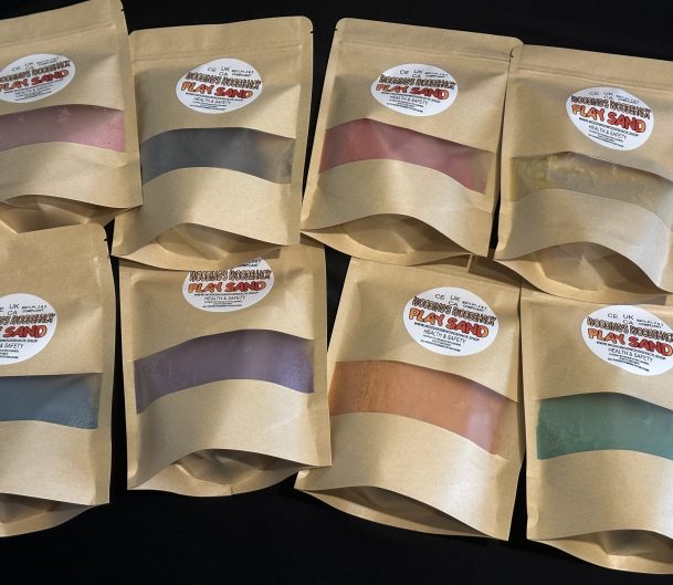 600g Coloured Play Sand - Great For Sensory Trays & Activities