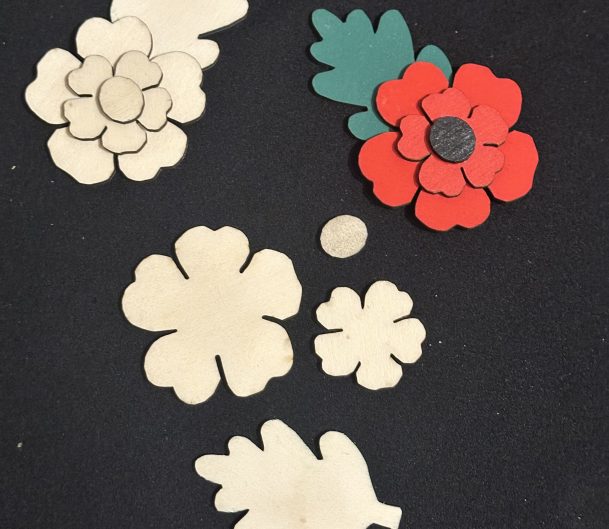 Self Assembly Poppy - Great For Remembrance Day Projects
