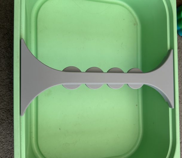 Ikea Flisat Trofast Large Lid To 2 Small Lid Adapter - Use This To Put 2 Small Ikea Flisat Lids On A Large Flisat Tray