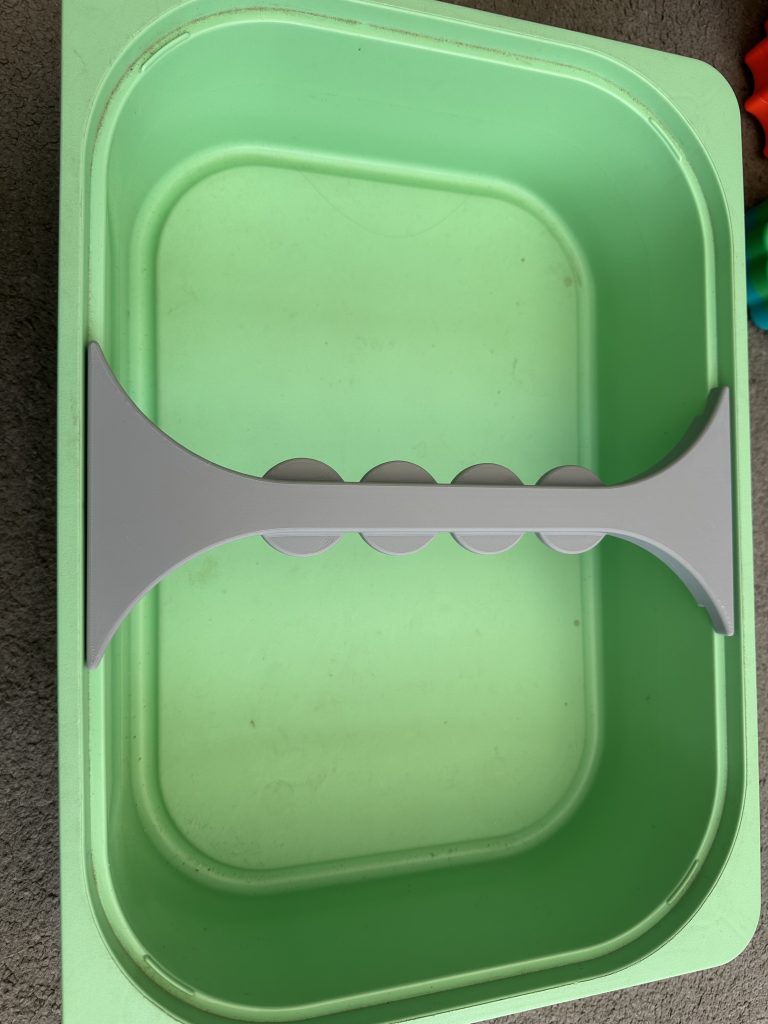 Ikea Flisat Trofast Large Lid To 2 Small Lid Adapter - Use This To Put 2 Small Ikea Flisat Lids On A Large Flisat Tray