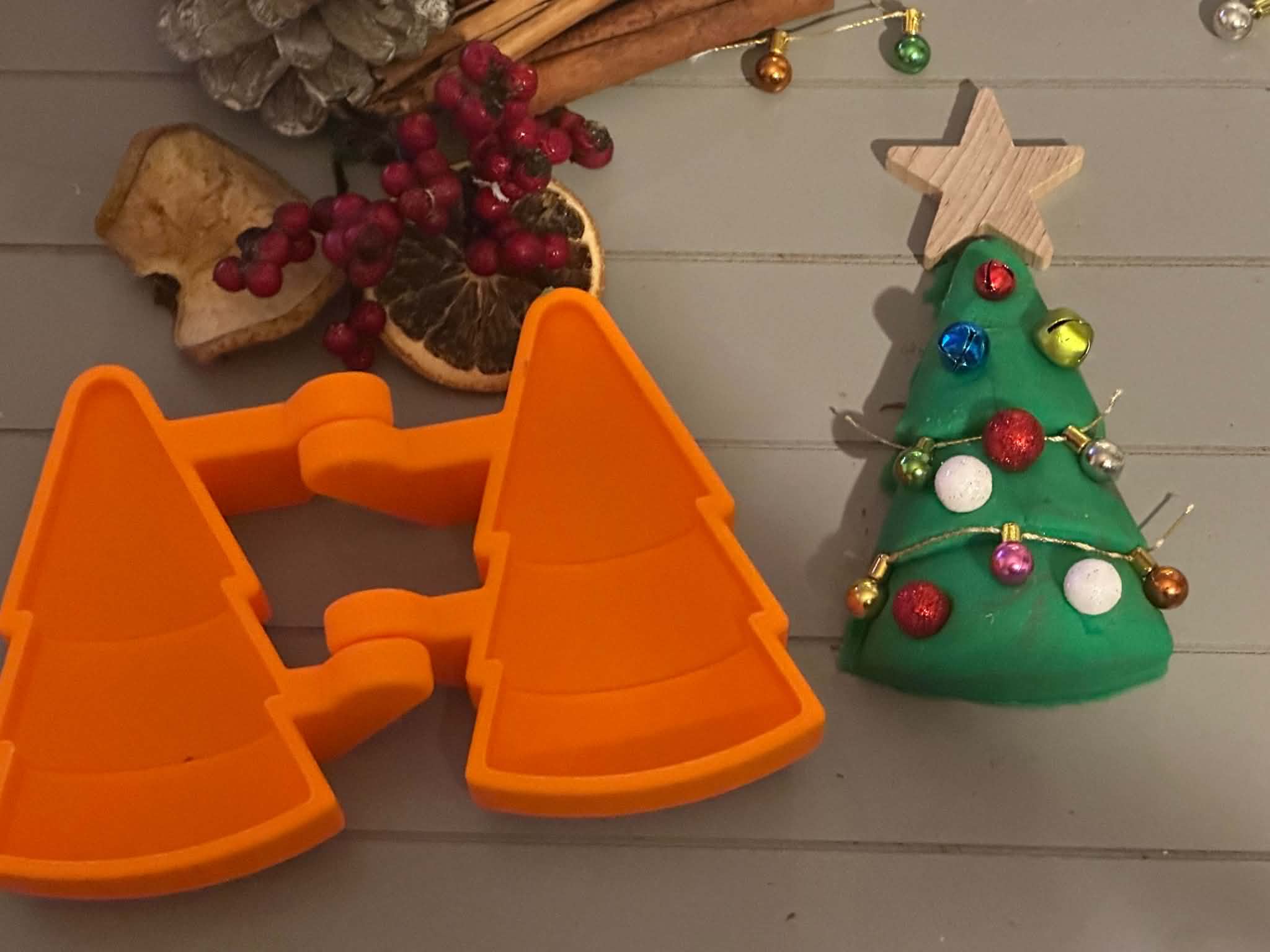 3D Printed Christmas Play Doh Moulds - Great For Christmas Projects, Also Works Great With Cley - Image 1