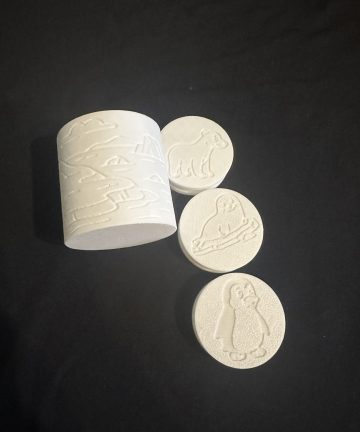 Artic Double Sided Stamper & Roller Set – Great for Coloured Play Dough or Damp sand, Also Ideal For Winter, Seasons & Christmas Products - Image 1