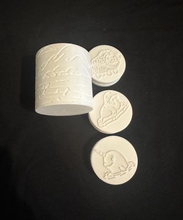 Artic Double Sided Stamper & Roller Set – Great for Coloured Play Dough or Damp sand, Also Ideal For Winter, Seasons & Christmas Products - Image 2