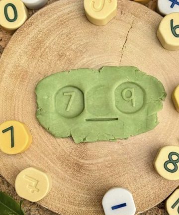Yellow Door Number Stamping Stones - Image 2